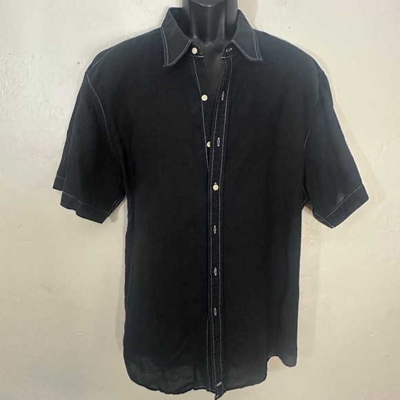 Nick(it) Linen Blend Short Sleeve Shirt XXL Gently worn 60% linen/40% cotton - Picture 1 of 3